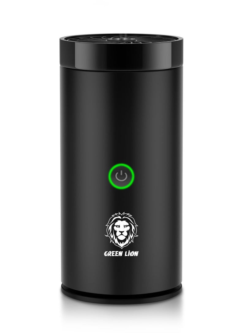 GREEN LION Smart Mini Bakhour Rechargeable Electric Car Incense Burner | Aroma Diffuser Portable Bakhour Oud USB Type  Fragrance Air Freshener for Car & Home - Black - Image 1