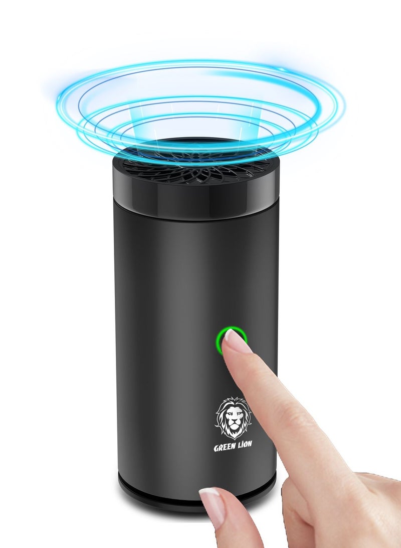 GREEN LION Smart Mini Bakhour Rechargeable Electric Car Incense Burner | Aroma Diffuser Portable Bakhour Oud USB Type  Fragrance Air Freshener for Car & Home - Black - Image 2