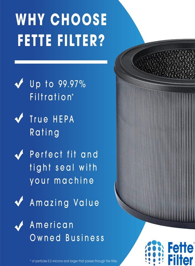 فيتي فلتر فلتر فيت - فلتران بديلان ممتازان من نوع True Hepa H13، مقاس O، متوافقان مع جهاز تنقية الهواء Winix طراز A230 وA231. قارن برقم القطعة 1712-0110-00 و1712011000. - Image 4