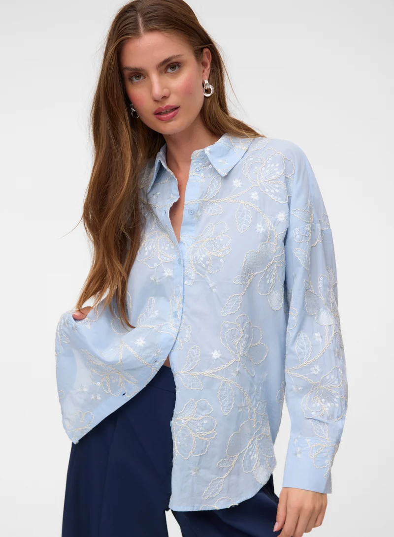VERO MODA Printed Long Sleeve Shirt