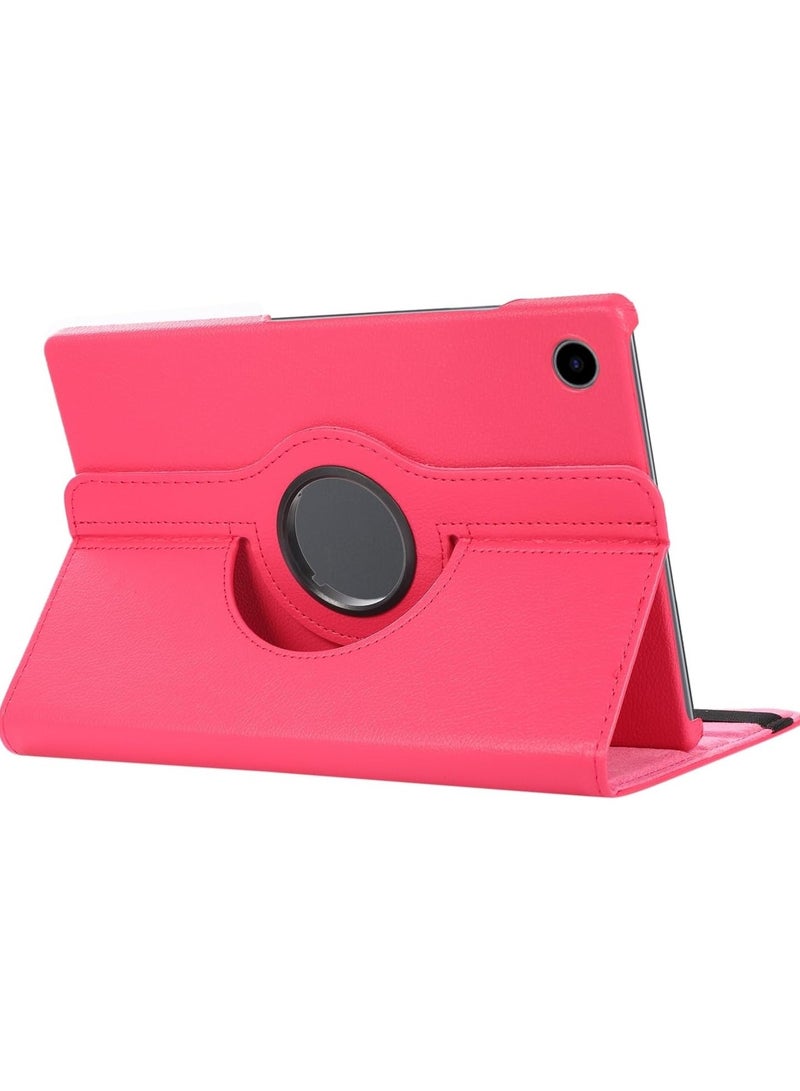 Samsung Galaxy Tab A9 Case Galaxy Tab A9 8.7 Inch Case, Samsung Tab A9 Case Leather Smart Tablet 360° Rotating Case For Samsung Galaxy Tab A9 2023 Release SM-X110 SM-X115 SM-X117 (Dark Pink)