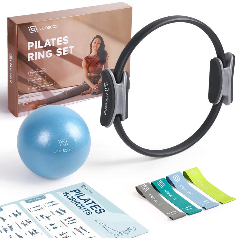 LIONSCOOL Pilates Ring Set (Black) - Image 1