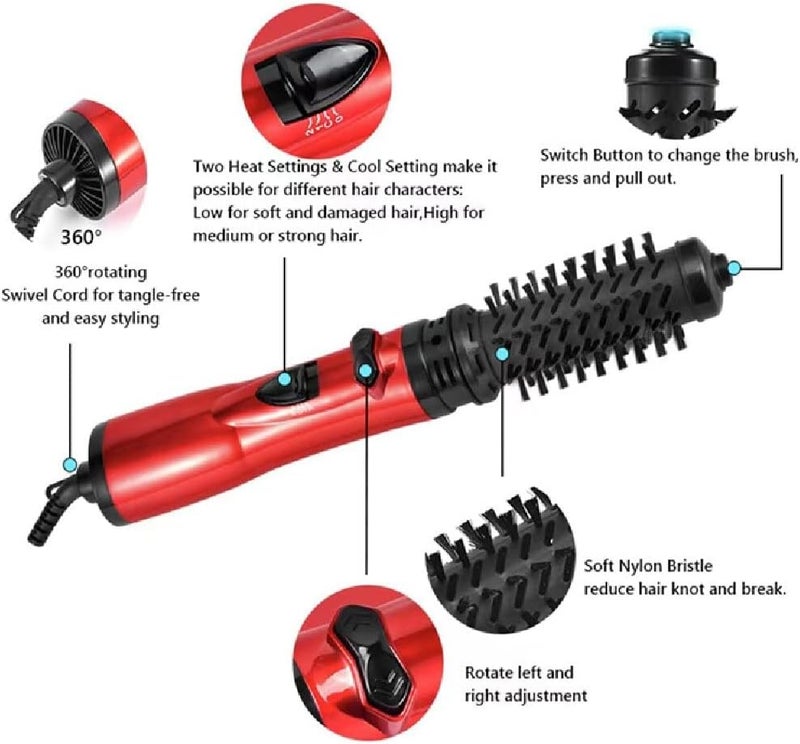 woobles 3-in-1 Hot Air Styler and Rotating Hair Dryer for Dry Hair, Curl Hair, Straighten Hair - Image 2