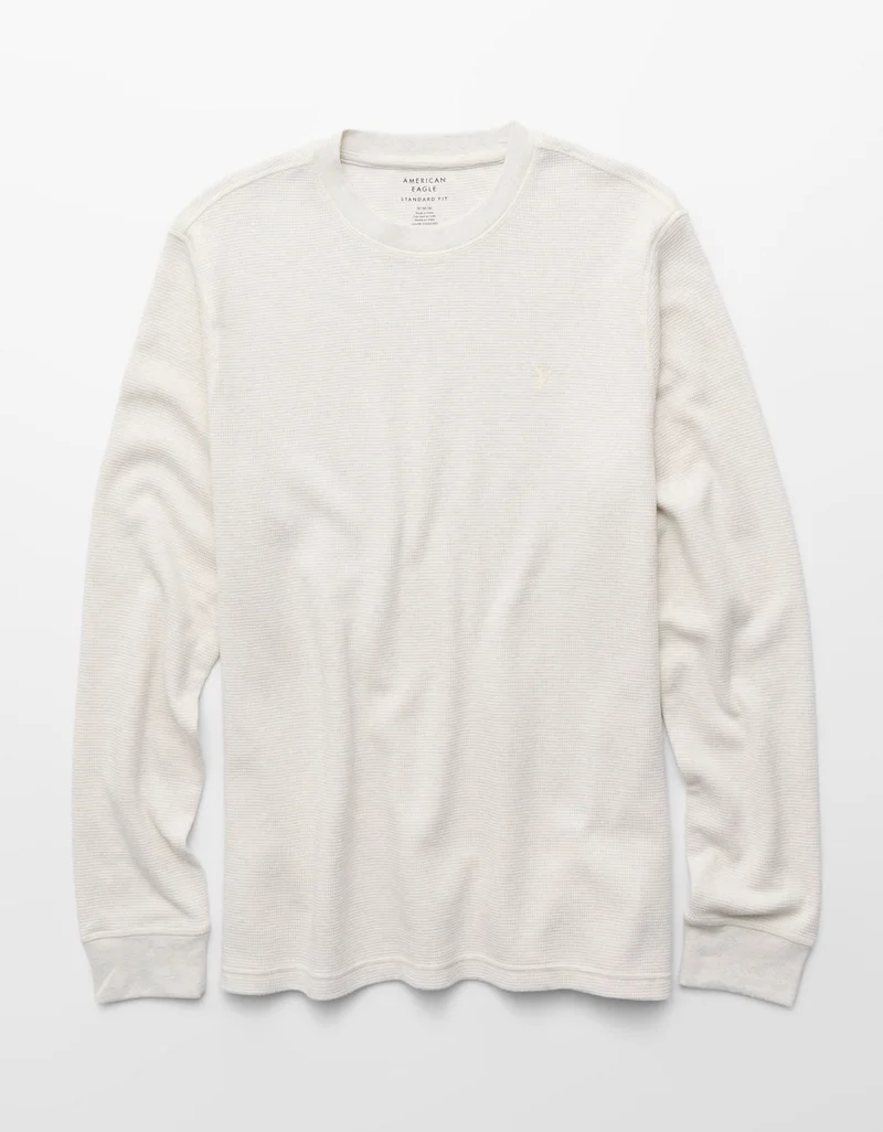 American Eagle  AE Thermal Long Sleeve T-Shirt for Men | Best Price UAE