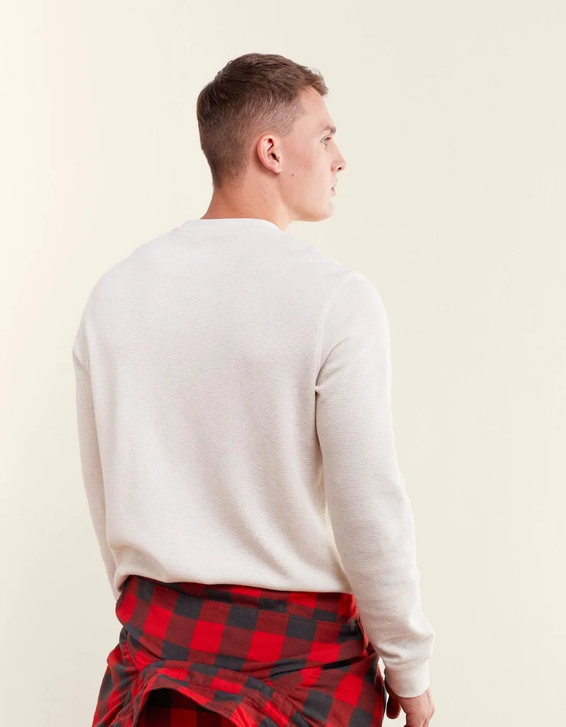 American Eagle  AE Thermal Long Sleeve T-Shirt for Men | Best Price UAE