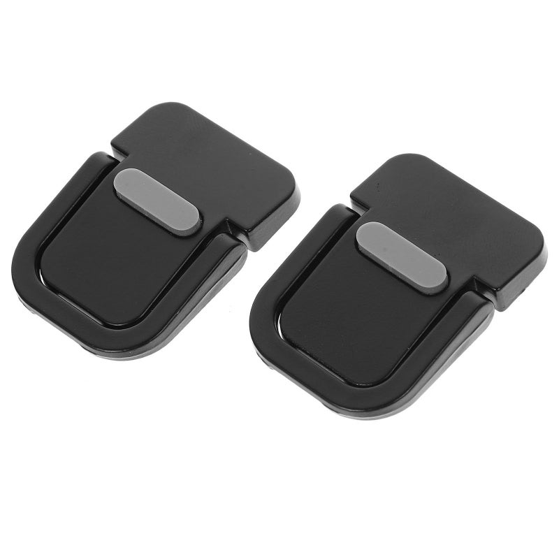 Yardwe 2Pcs Mini Invisible Metal Laptop Stand Riser Black Compact Notebook Cooling Holder for Desk Office and Travel Use - Image 2