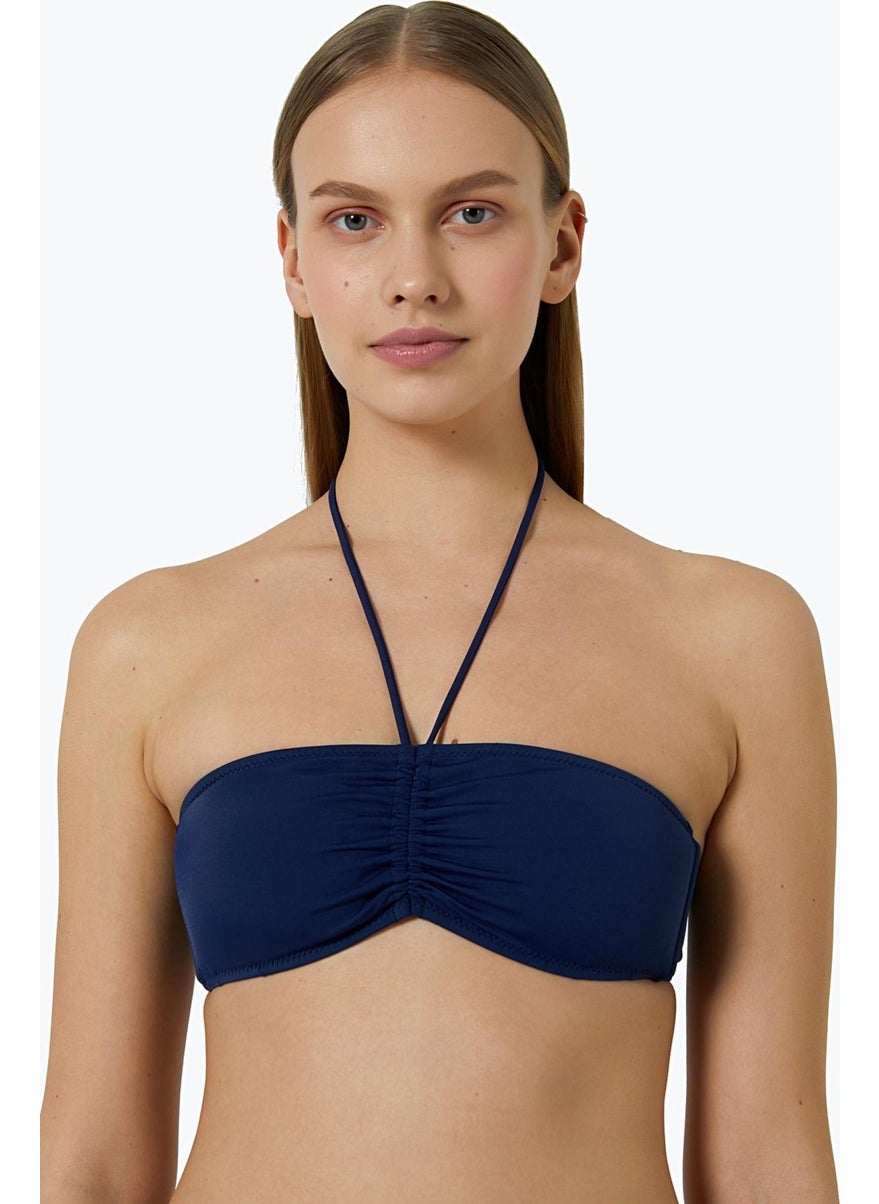 Ayyıldız 63541 Navy Blue Strapless Bikini Top  - Image 1
