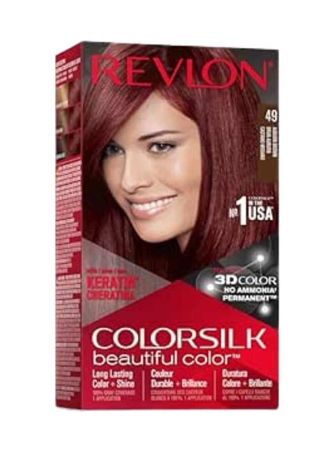 REVLON COLORSILK - ULTRALIGHT AUBURN BROWN 49