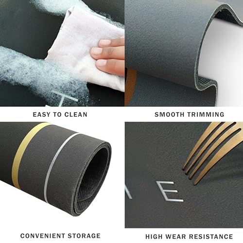 Yellow Weaves Rubber 1 Pc Anti Slip Water Soaking Rectangular Floor Mat, Water Absorbent Non Slip Bath Mat, Quick Dry Mat for Bathroom, Door Mat for Home, Kitchen, Office, Kitchen - Grey - Image 4
