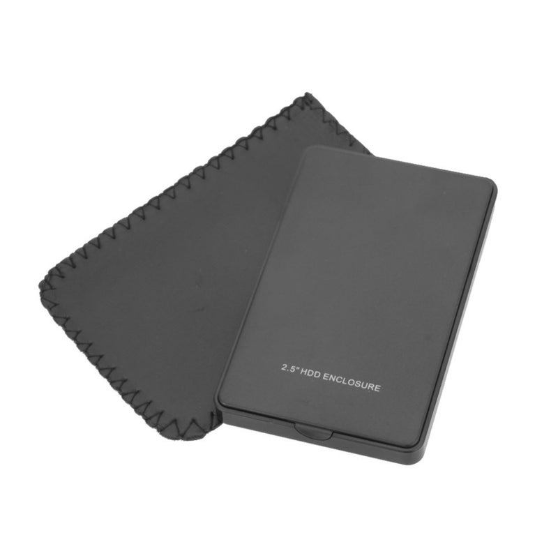 USB 2.0 Portable Mobile HDD External Hard Drive Disk Case Black - Image 2