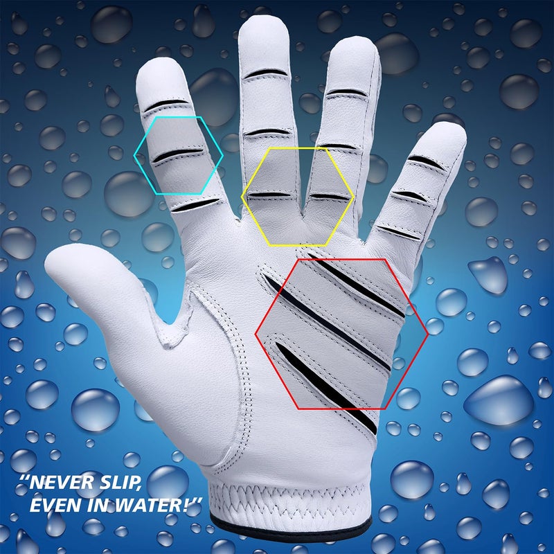 MONKEY GRIP 3D Golf Glove Non Slip Good Grip Line Slice Killer Long Distance All Weather Grip (Man L) - Image 3