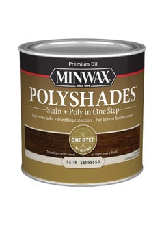 Minwax Polyshades One Step Wood Stain and Polyurethane Finish Satin Espresso 0.5pt 213974444  - Image 1