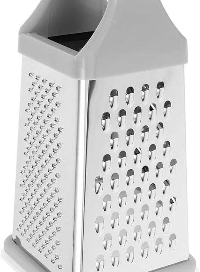 مبشرة خضروات من الفولاذ المقاوم للصدأ بأربعة جوانب، أداة مطبخ متعددة الوظائف لتجهيز الطعام - Image 1