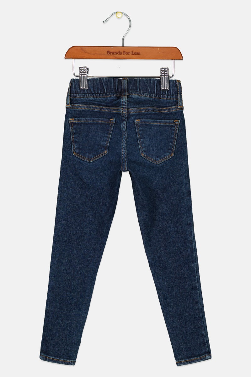 GAP جينز جاجينغ للبنات، غسول، أقصى تمدد، خصر مرتفع، أزرق داكن - Image 2