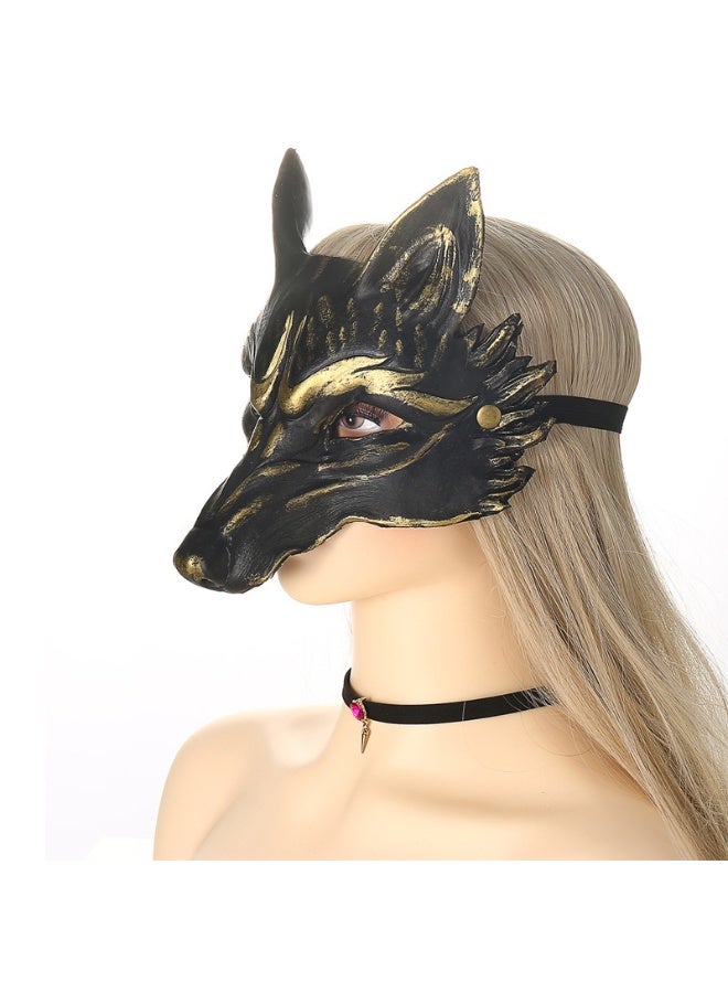 xppier Wolf Scary Animal Halloween Mask Realistic Face Mask Head Mask for Adults - Image 2