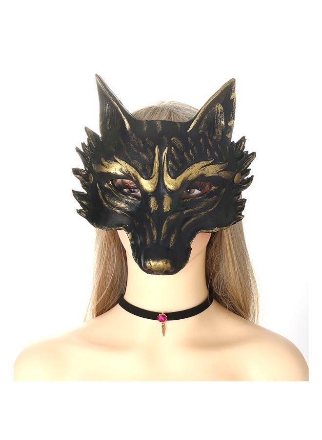 xppier Wolf Scary Animal Halloween Mask Realistic Face Mask Head Mask for Adults - Image 1
