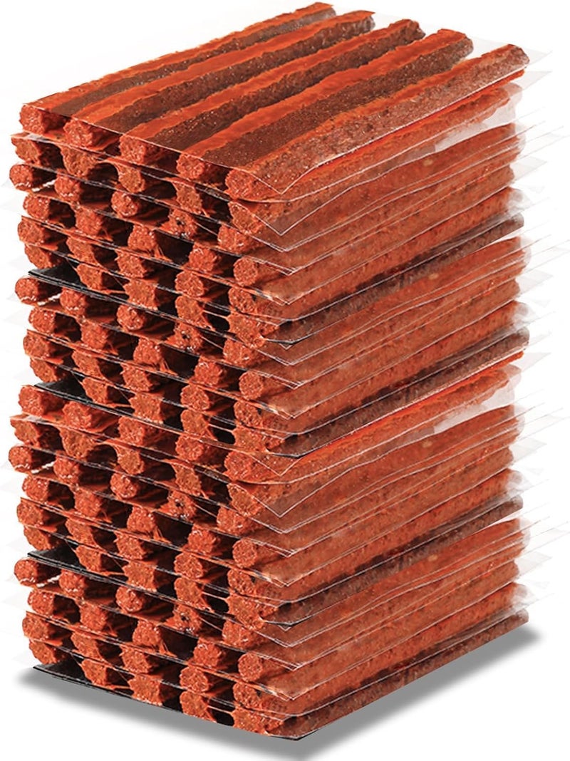 PUIBERS 100 Pcs Red Tyre Repair Plugs for Car, RV, SUV, ATV, Motorcycle, Truck, Tractor