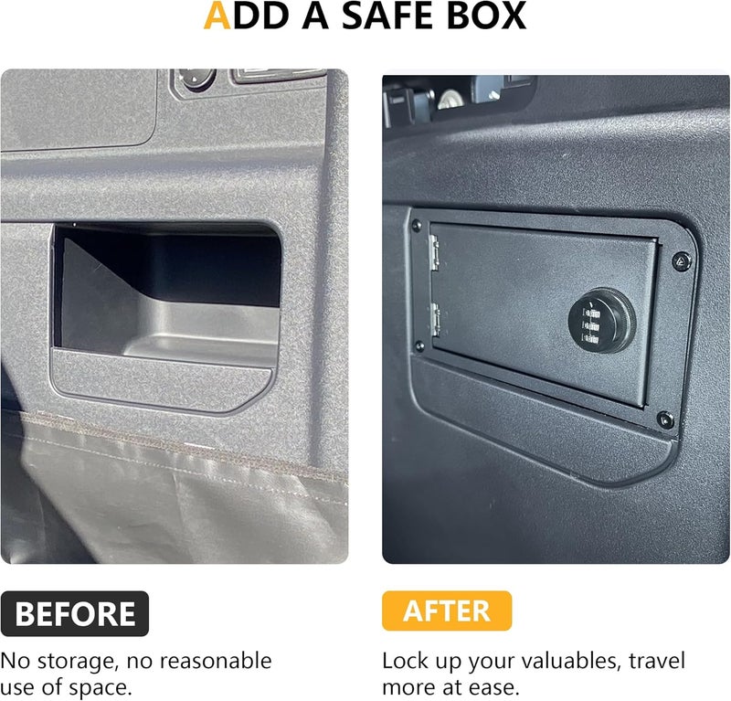 RERPRO Trunk Storage Organizer Gun Safe Lock Box for Ford Bronco - Image 3