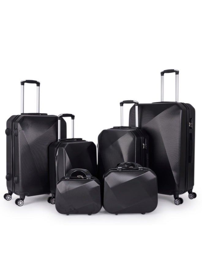 LIMRA Travle bags 6-Piece Trolley Bags Luggage Set Black  - Image 1