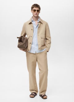 Mango Man Essential Pockets Overshirt  - Image 5