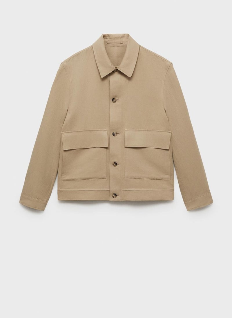Mango Man - Essential Pockets Overshirt - Image 1