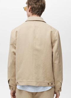 Mango Man Essential Pockets Overshirt  - Image 2