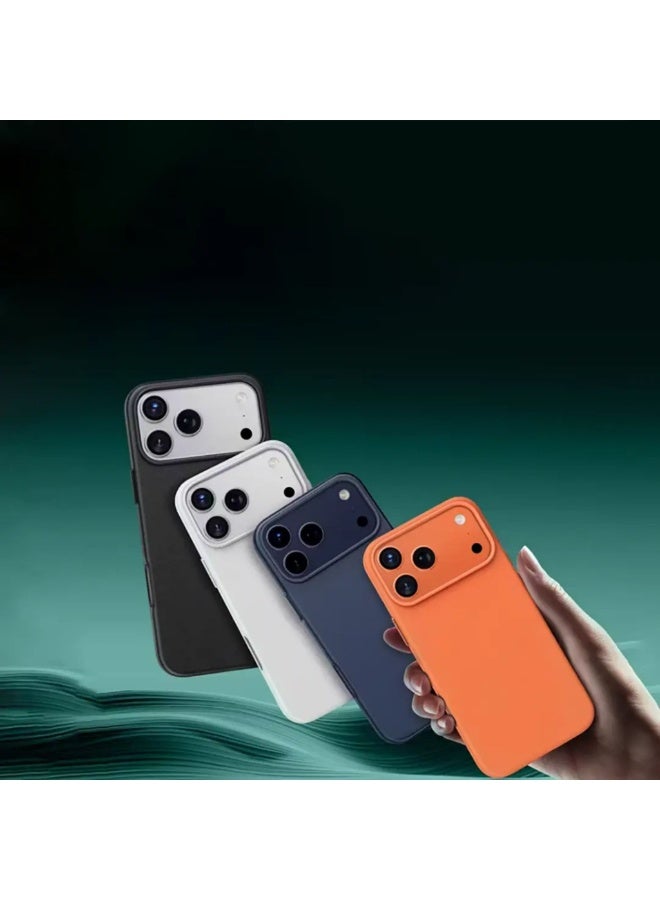 جرين ليون جراب جلدي MagSafe لهاتف iPhone 17 Pro Max، حماية من السقوط والكاميرا، مضاد للخدش، قبضة مريحة - أبيض - Image 3