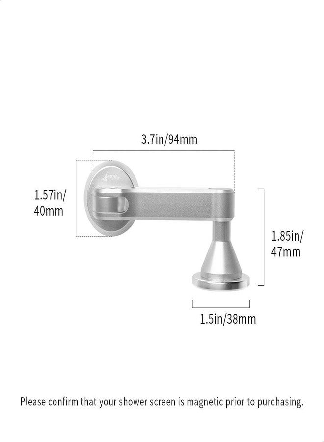 watchget Magnetic Bracket for Puck Screen V2, Aluminum Alloy Espresso Shower Screen Holder Rack, Automatic Adsorption for Puck Screens, Compatible with Most Reusable Coffee Filter, Silver - Image 2