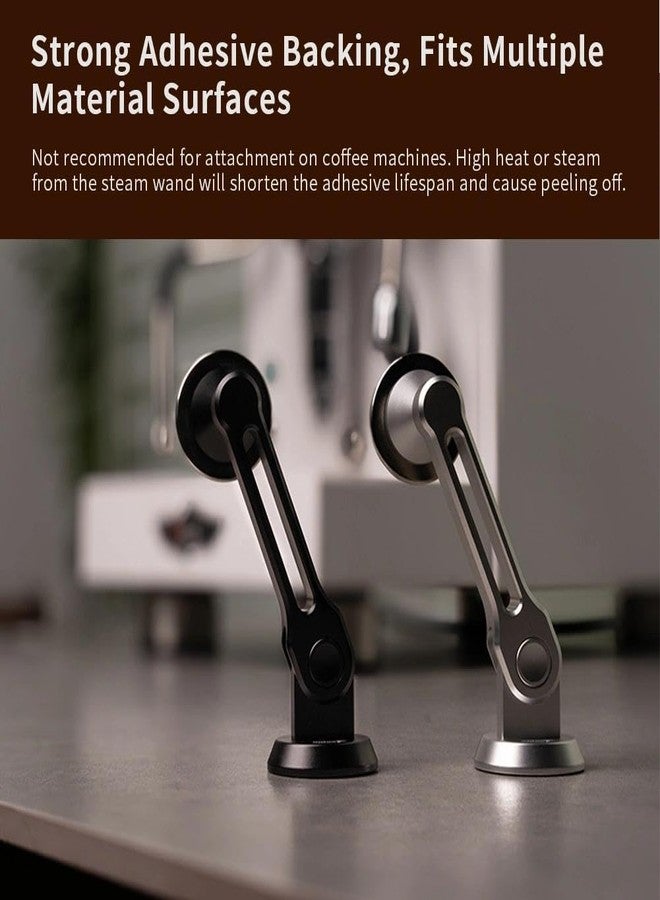 watchget Magnetic Bracket for Puck Screen V2, Aluminum Alloy Espresso Shower Screen Holder Rack, Automatic Adsorption for Puck Screens, Compatible with Most Reusable Coffee Filter, Silver - Image 4