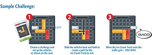 ThinkFun Rush Hour Junior - Classic Traffic Jam Logic Game | STEM Toy for Kids | Engaging Puzzles for Ages 5 and Up | Junior Edition of The International - Image 3