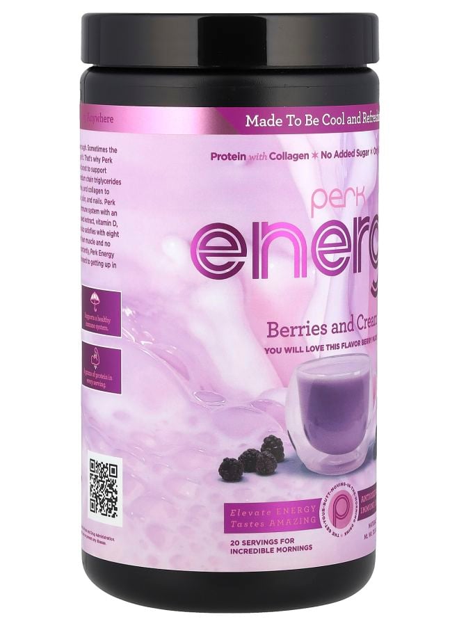 Perk Energy توت وكريمة 13.55 أونصة (384 جرام) - Image 2