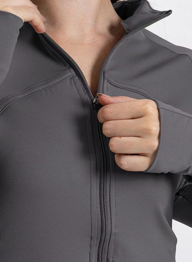 SHAPES SOFT ZIP-UP TOP