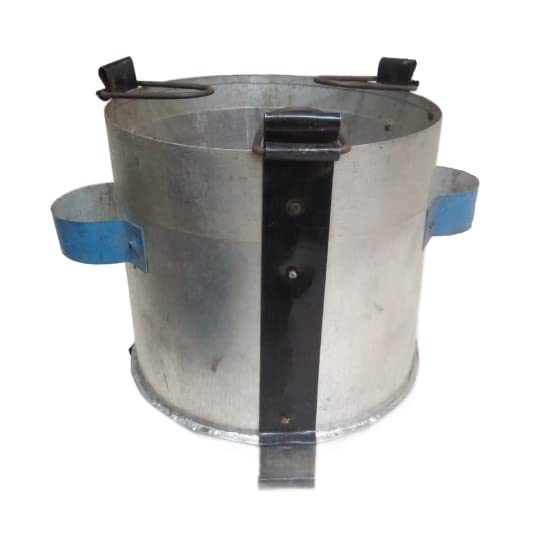 أك كريشنز سيغدي حديد تقليدي ثقيل مع مقابض حديدية، فرن طهي مثالي للشواء، رماد للطهي في المنزل والمطبخ، الحجم 20x20 سم - Image 5