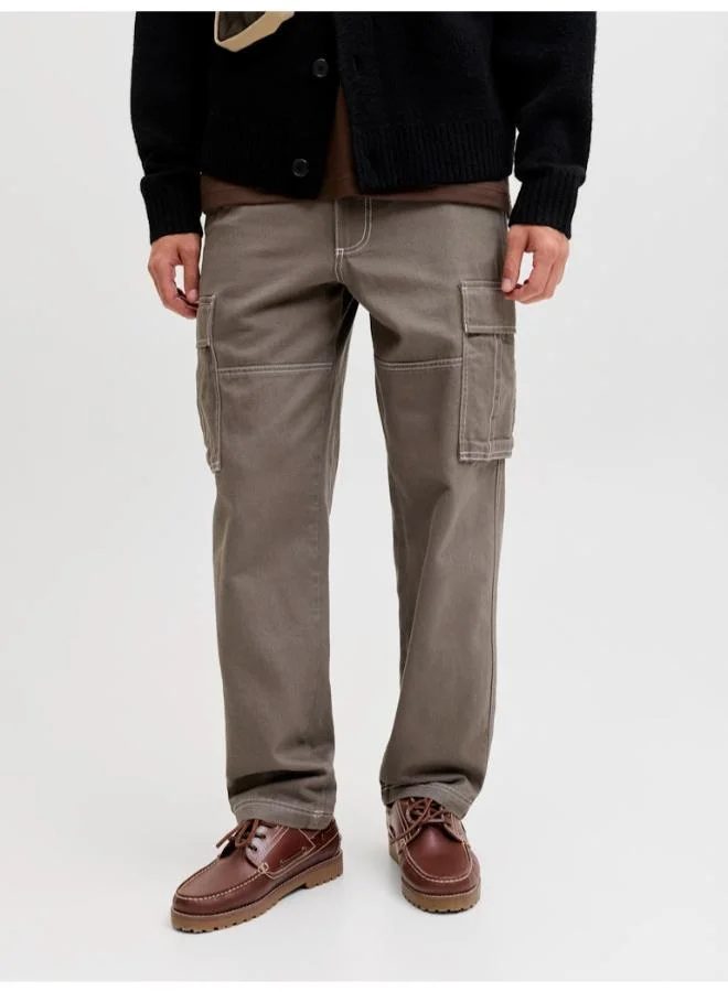 Contrast Loose fit cargo pants