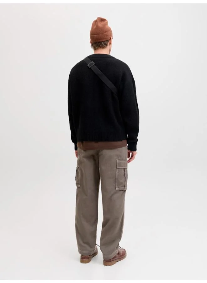 جاك اند جونز بنطلون كارجو واسع بقصة متباينة