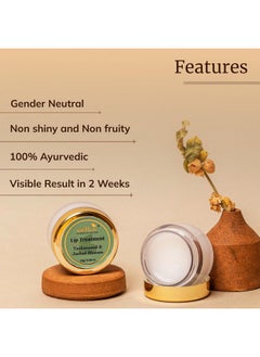 MELLOW Herbal Lip Treatment With Almond Oil & Jasad Bhasma For Moisturize & Nourish Dry & Chapped Lips, Ayurvedic Balm For Men & Women, Paraben Free [Cream - 12 Gm]  - Image 4