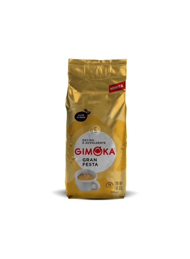 Gimoka Gran Festa Coffee Beans – 1kg | Bold & Smooth Italian Blend - Image 1