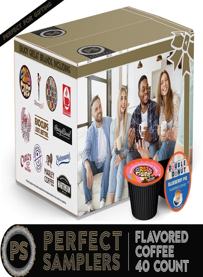 Crazy Cups Flavored Coffee Pods Variety Pack for Keurig K Cups Brewers, Assorted Flavored Coffee Sampler, 40 Count - Image 3