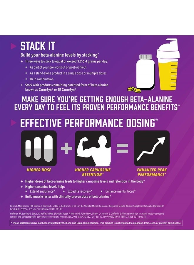 now Sports Nutrition, Beta-Alanine 750 mg, Delays Muscle Fatigue*, Endurance*, 120 Veg Capsules - Image 5