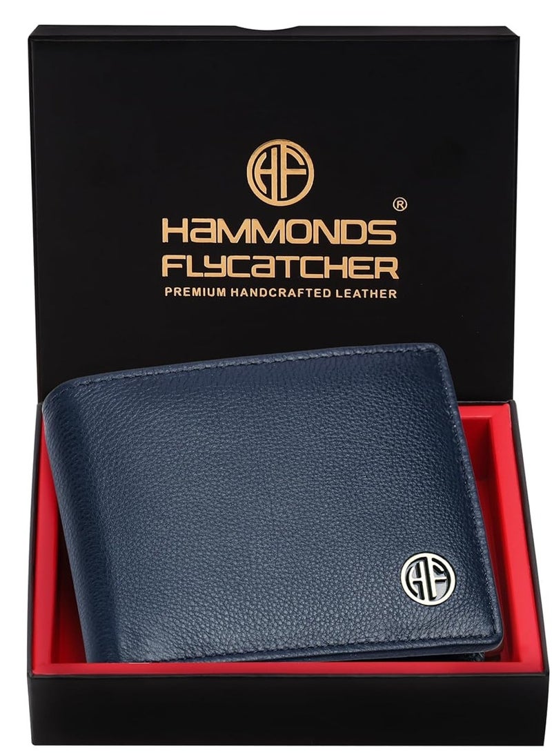  هاموندز فلاي كاتشر محفظة جلدية أصلية للرجال محفظة نقود جلدية محمية بتقنية  متطورة  ثنائية الطية 4 فتحات للبطاقات وجيب للعملات المعدنية و جيوب مخفية - Image 1