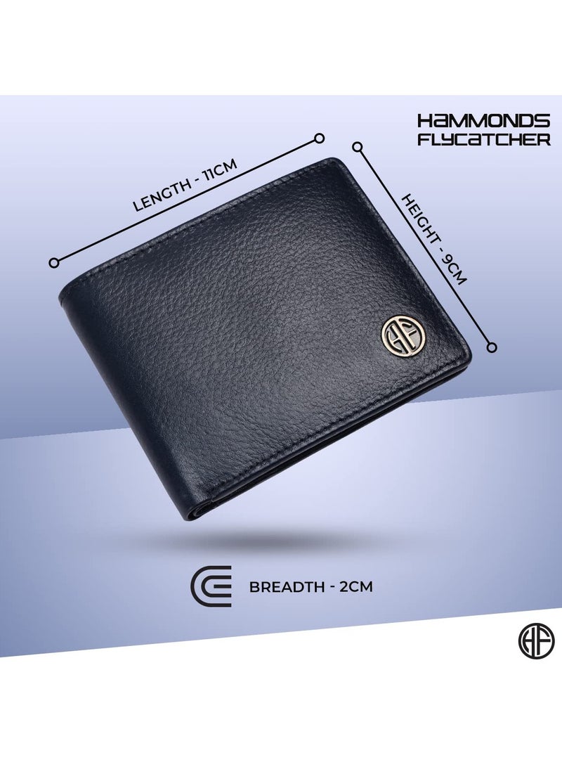  هاموندز فلاي كاتشر محفظة جلدية أصلية للرجال محفظة نقود جلدية محمية بتقنية  متطورة  ثنائية الطية 4 فتحات للبطاقات وجيب للعملات المعدنية و جيوب مخفية - Image 4