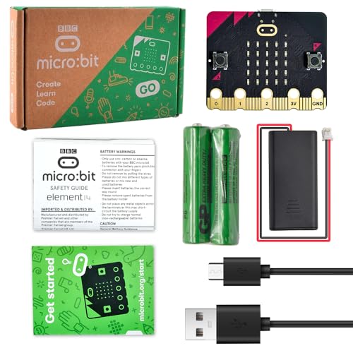 Keyestudio مجموعة KEYESTUDIO MICROBIT V2.2 - ملحقات Microbit v2 للمبتدئين في البرمجة مع مصفوفة LED والصوت ومستشعر الضوء ودرجة الحرارة - Image 1
