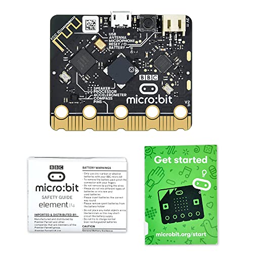 Keyestudio مجموعة KEYESTUDIO MICROBIT V2.2 - ملحقات Microbit v2 للمبتدئين في البرمجة مع مصفوفة LED والصوت ومستشعر الضوء ودرجة الحرارة - Image 4
