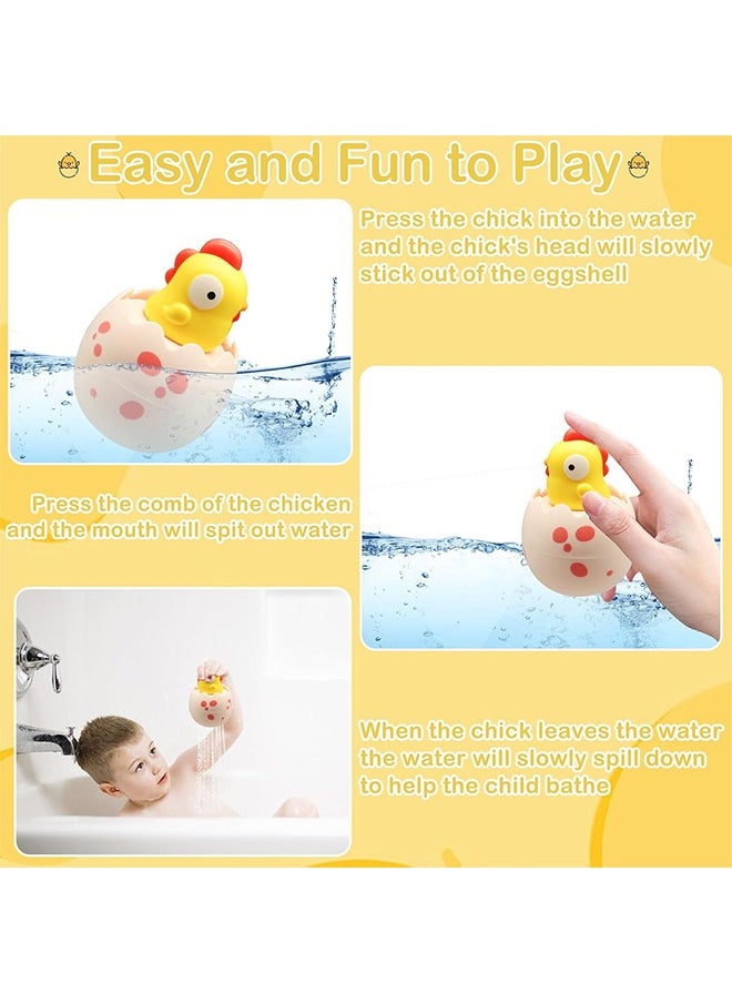 Lemon Baby Bath Toy,  Basket Stuffers for Babies Bathtub Hatching Swimming Pool, Water Spray Egg Toy  - Image 5