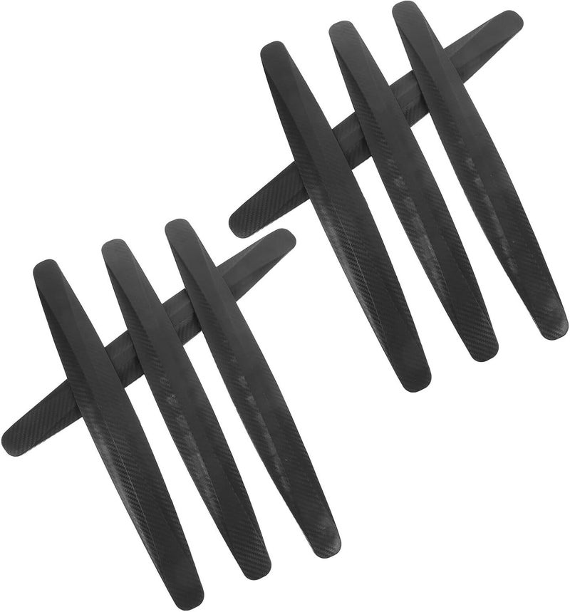 Cabilock 8pcs Black Car Anti-Collision Strips 40cm Bumper Protector Door Edge Guard for SUV Truck Front and Rear Exterior Automotive Accessories - Image 1
