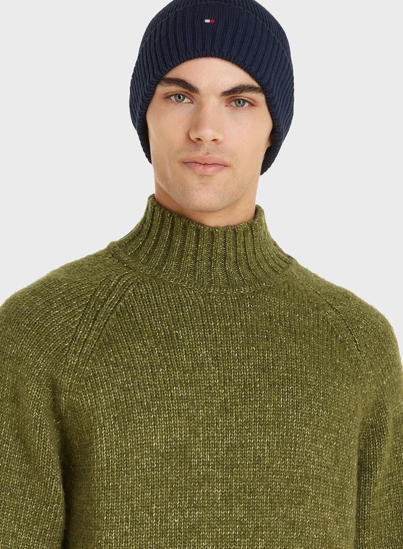 TOMMY HILFIGER Logo Knitted Beanie