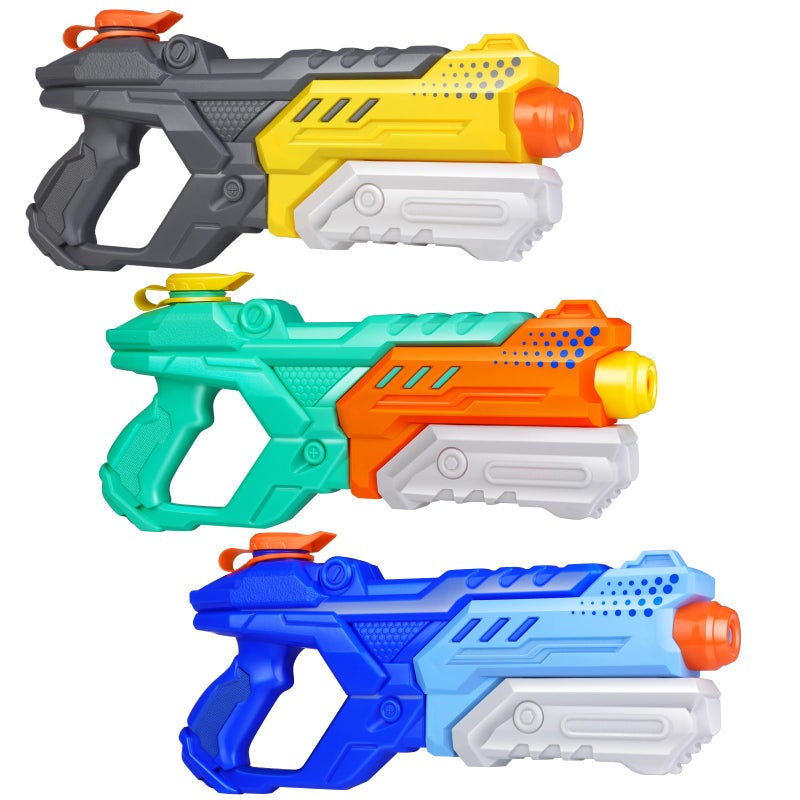 Quanquer Water Guns for Kids Adults 600CC 3 Pack Super Squirt Water Toy Gun High Capacity Long Shooting Range Soaker Blaster for Swimming Pool Beach Outdoor Fighting Party - Image 3