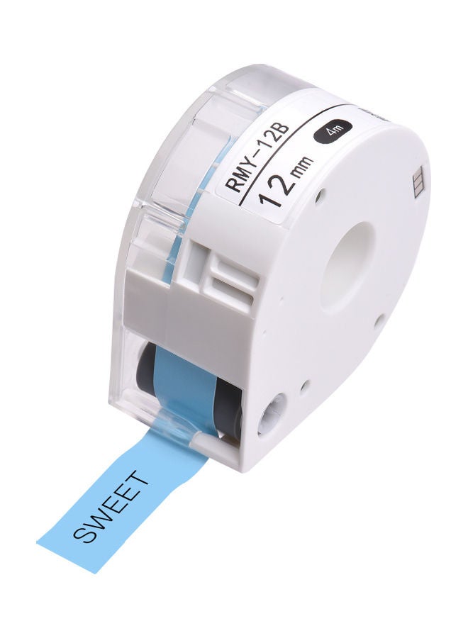 NIBEMINENT 1-Roll Adhesive Label Paper 4x0.012meter Blue - Image 1