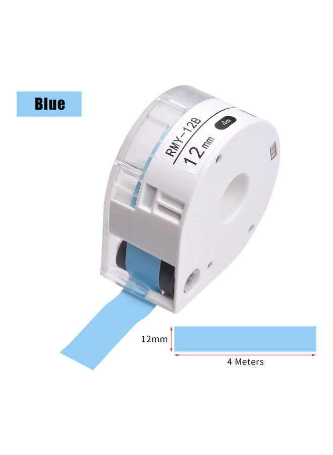 NIBEMINENT 1-Roll Adhesive Label Paper 4x0.012meter Blue - Image 2