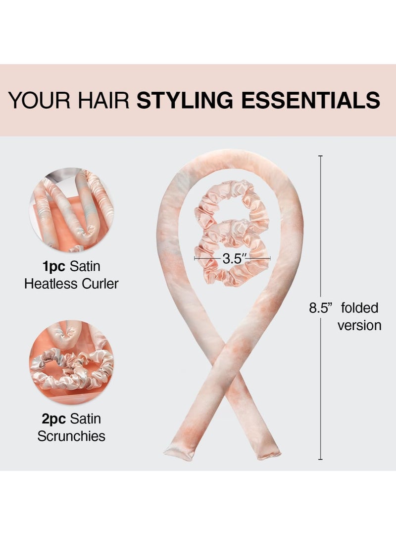 MIXDE Heatless Curling Set - Overnight Hair Curlers to Sleep in, Heatless Curls, Heatless Hair Curler Overnight Curls, Heatless Curling Rod Headband  - Image 3
